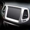 Для Jeep Compass 2th 2017 2018 2019 2020 Carbon Car Navigation Map GPS Display Отделка Рамка Экран Крышка Украшение Аксессуары