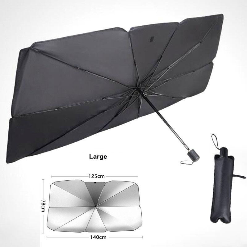 Солнцезащитный козырек на лобовое стекло автомобиля, складной автомобильный зонт, солнцезащитный козырек, УФ-блок, переднее окно автомобиля, защита автомобиля от ультрафиолета, солнца и тепла, лобовое стекло