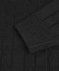 ORIGINALDAY Oversized Round Cable Knit Black