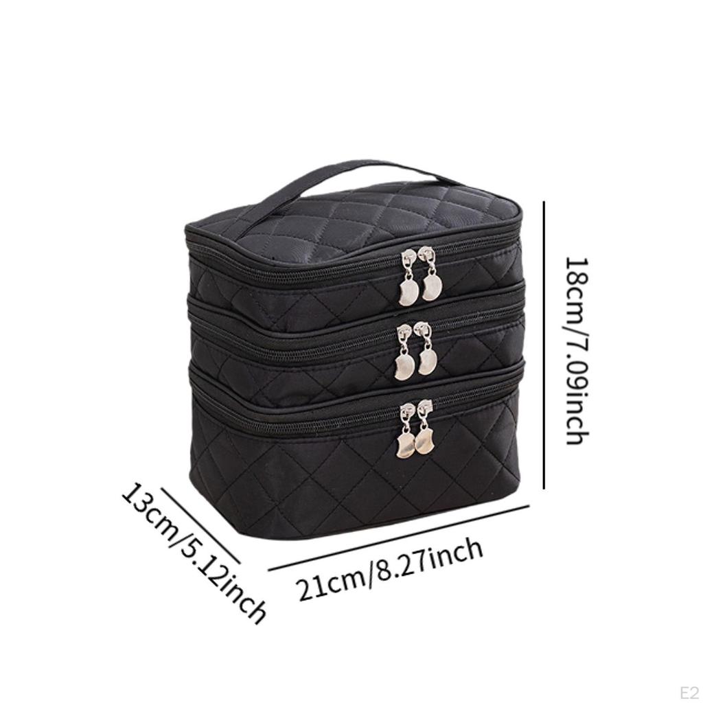 3-этажная косметичка для хранения многофункциональная туалетная женская косметика для статей