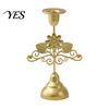 Aged Texture Candle Holder Vintage Metal Holder, Romantic Candlestick Dinner Table Centerpiece, Retro Decorative Stand Decor for Wedding Party