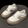 Весенние и осенние туфли белого цвета, женская обувь, универсальные повседневные туфли для сноуборда, парусиновые кроссовки Single