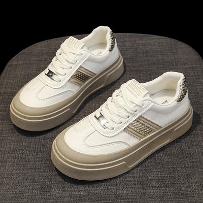 Весенние и осенние туфли белого цвета, женская обувь, универсальные повседневные туфли для сноуборда, парусиновые кроссовки Single