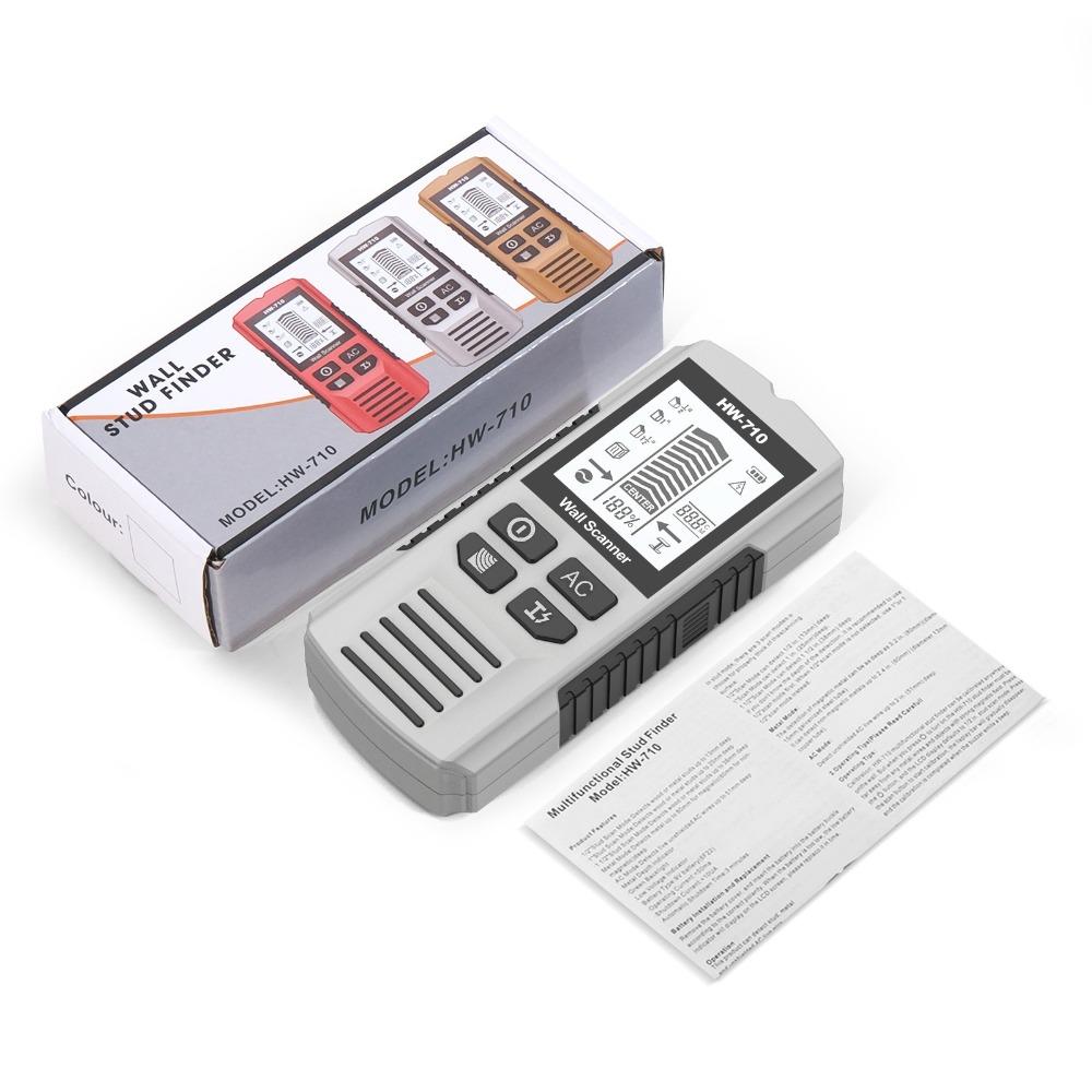 Многофункциональный сканер мощности для проводов и труб 5 в 1 настенный металлоискатель Детектор мощности для проводов и труб