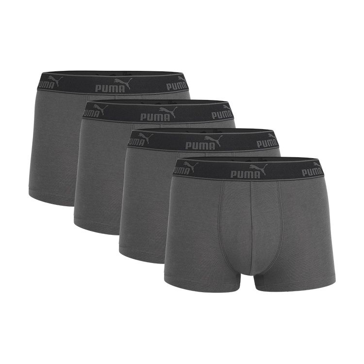 Puma Solid Color Letter Logo Sports Casual Boxer Briefs Men Underwear Dark-Gray 591520002-310