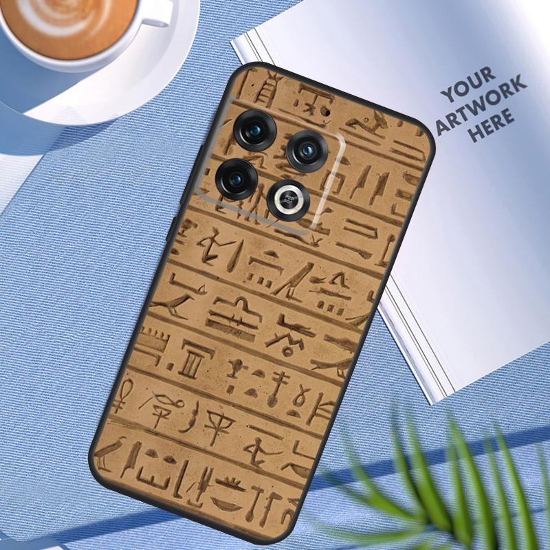 Чехол с египетскими иероглифами для OnePlus 12 12R 11 9 10 Pro 10R 9R 8T 10T Nord 3 CE 2 Lite 2T CE4 N10 N20 N30