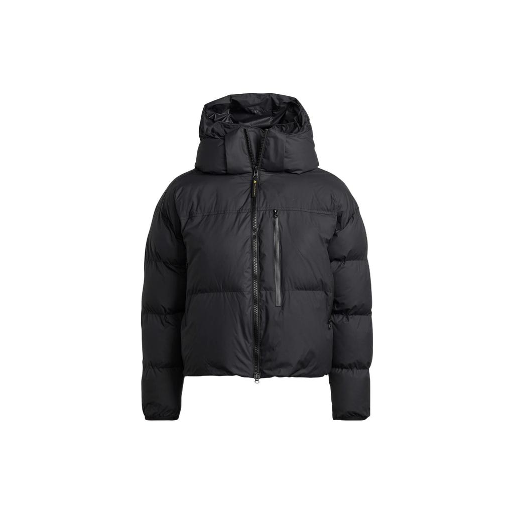 Adidas Stella McCartney Short Puffer Coat With Hood Women Outerwear Black HI6077