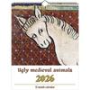 Daily Weekly Monthly Wall Calendar Medieval Horse Painting 12 Month Planner  For Bedroom