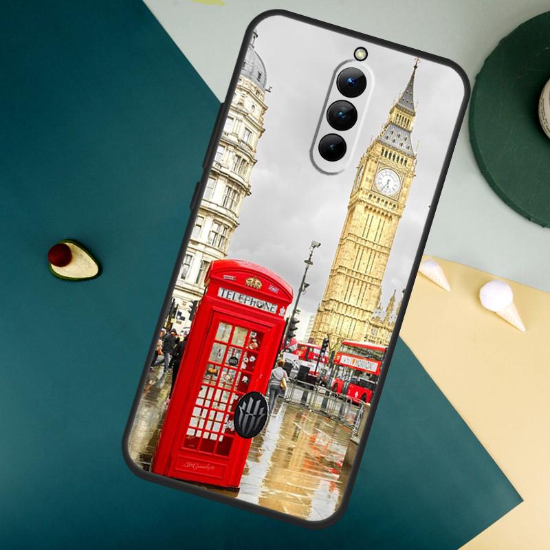 Лондонский Автобус Англия Биг Бен Для ZTE Nubia Red Magic 10 Air 8 9 8S 9S 10S Pro Plus 7 6S 7S Pro Red Magic 11 Pro Plus Чехол