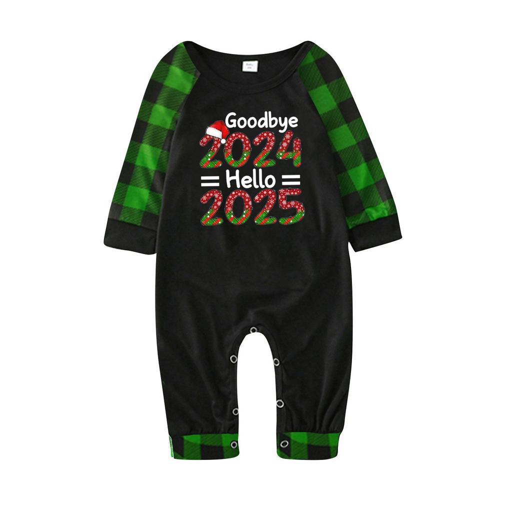 Комплект из топа и брюк с длинными рукавами и принтами для всей семьи Одинаковые комплекты для всей семьи