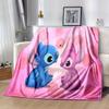 Lilo & Stitch Design Throw Blanket Soft Polyester Fabric for Office Chair or Sofa Ideal for Birthday, Halloween, Christmas Gifts