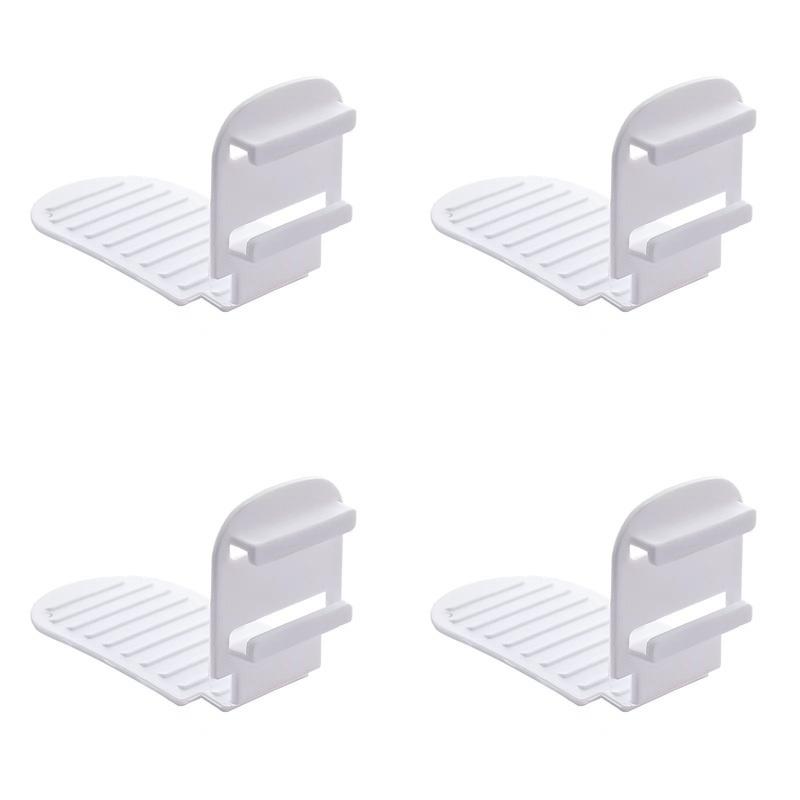 4 шт. Многофункциональные нескользящие держатели для простыней, Регулируемые пластиковые зажимы для фиксации покрывал, Бытовые фиксаторы от смещения для матрасных простыней, одеял