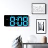 Digital Wall Clock With Large LED Display, Countdown Timer, Calendar, Thermometer, Adjustable Brightness