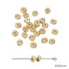 30-50Pcs Gold/Rhodium Plated CCB Loose Space Beads Star Flower Beads for Bracelet Necklace DIY Jewelry Making Beads