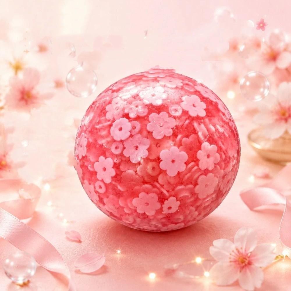 Slow Rising Slow Rebound Toy Moldable Fidget Squishy Toy Pink Cherry Blossoms Squeeze Toy Kids