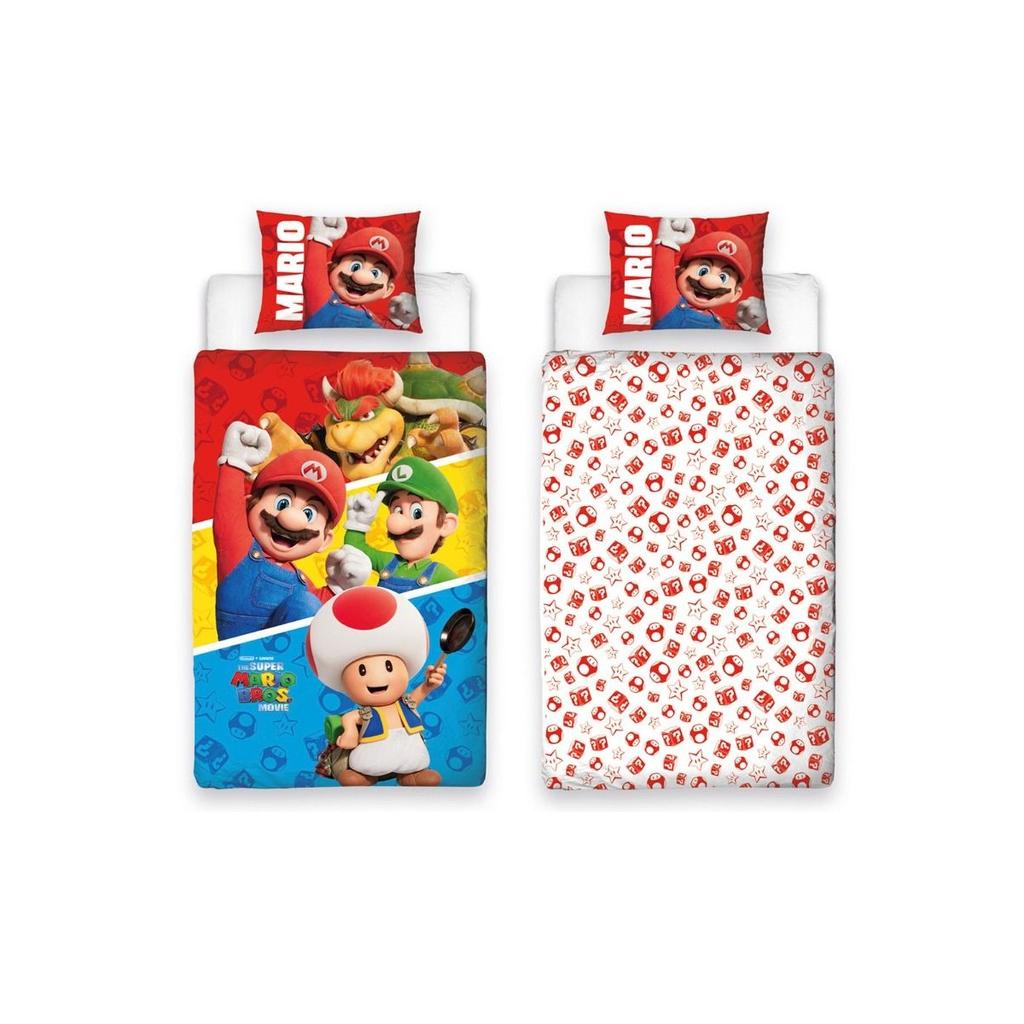 Двусторонний комплект пододеяльников Super Mario Bros Jump