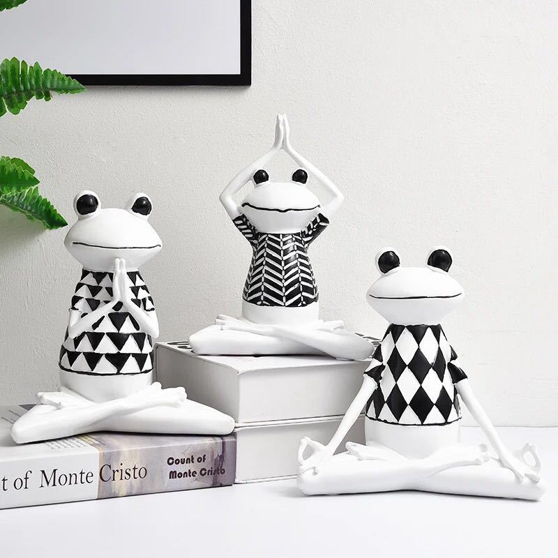 Nordic Yoga Frog Office Home Мягкие украшения Винный шкафчик ТВ-тумба Креативные подарочные безделушки