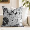 FFairy Tail Anime Cushion Cover Eco Linen Pillow Case DoubleSided Print Breathable Durable Zipper Home Decor Gift
