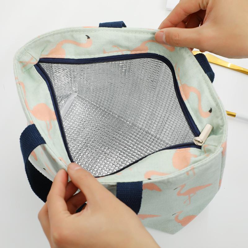 1 шт. сумка для обеда для женщин, забавный детский бенто с героями мультфильмов, сумки-холодильники для свежести, фламинго, термосумка для завтрака, портативная портативная коробка для пикника, путешествий