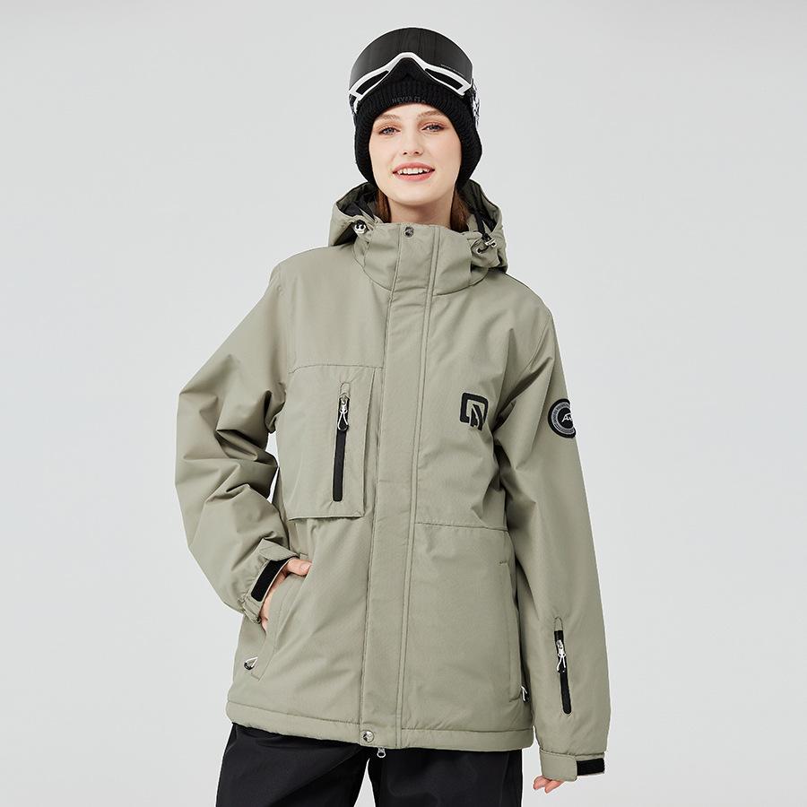 Лыжные куртки для мужчин и женщин, уличная ветрозащитная водонепроницаемая куртка для сноубординга, дышащая теплая лыжная куртка с множеством карманов, зимнее пальто с капюшоном унисекс