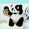 Adorable 35cm Black Panda Plush Toy Super Soft Stuffed Animal Gift For Girls