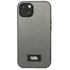 Karl Lagerfeld KLHCP13MSFMP2DG iPhone 13 / 14 / 15 6,1" hardcase srebrny/silver Saffiano Plaque