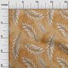 oneOone Cotton Flex Brown Fabric Tropical Leaf With Dot Quilting Supplies Print Sewing Fabric By The Yard 40 Inch