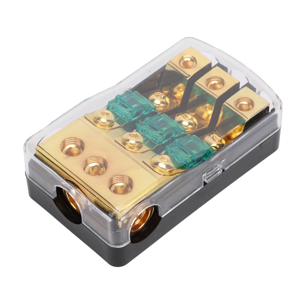 Мини-держатель предохранителя ANL 0 2 4 входной 4 6 8 выходной предохранитель 60 А распределительный блок для автомобиля, грузовика, лодки, аудио, стереоусилителя, 3-канальный