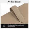 Portable Car Glasses Box PU Leather Multifunctional Car Sunglasses Case Easy Installation Compact Eyeglass Storage Case Car