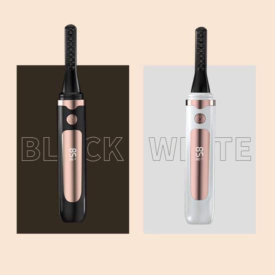 Электрические щипцы для завивки ресниц с подогревом, светодиодный дисплей, 4 температурных режима, зарядка через USB, быстрый нагрев