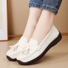 Женские красные черные желтые кожаные офисные деловые туфли балетки лоферы повседневные слипоны большого размера большого размера 42 43