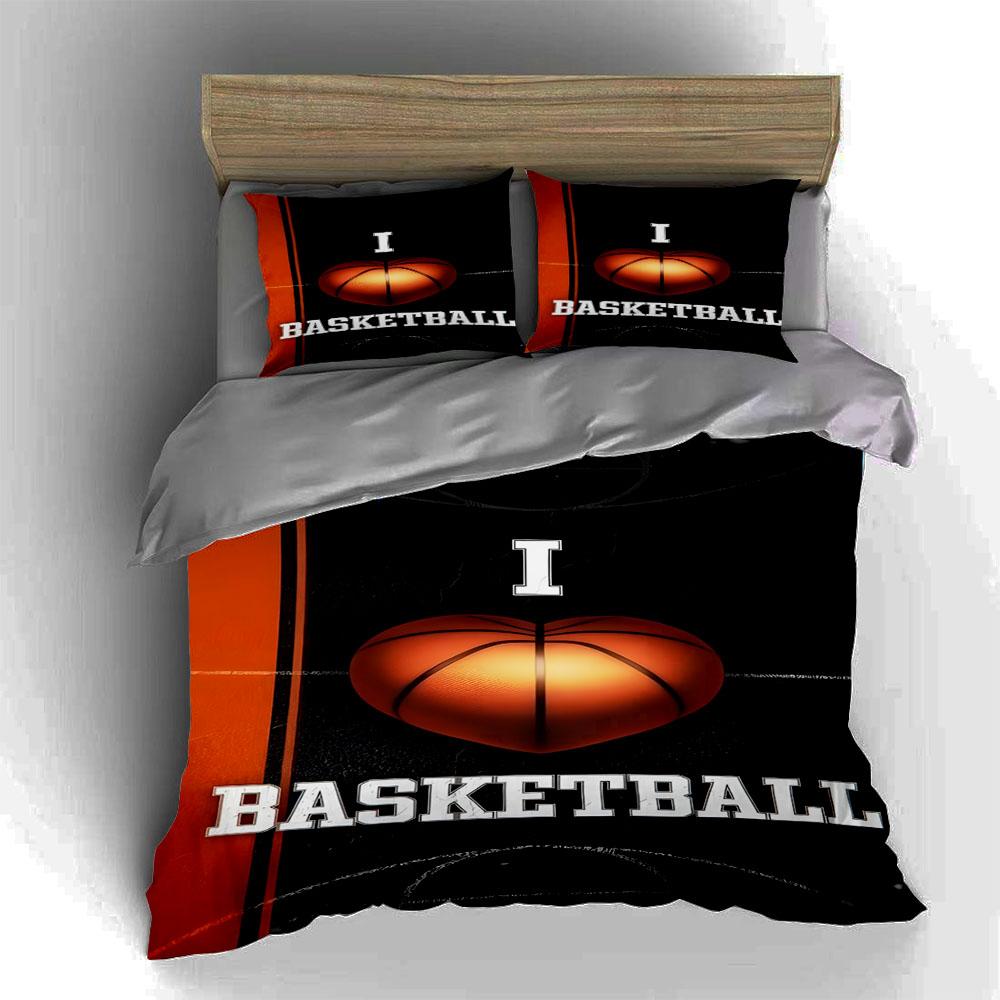 Basketball court design Bedding Duvet cover sets Duvet covers Pillowcases gifts (1 * Duvet Cover 2 * Pillowcases, without duvet insert)