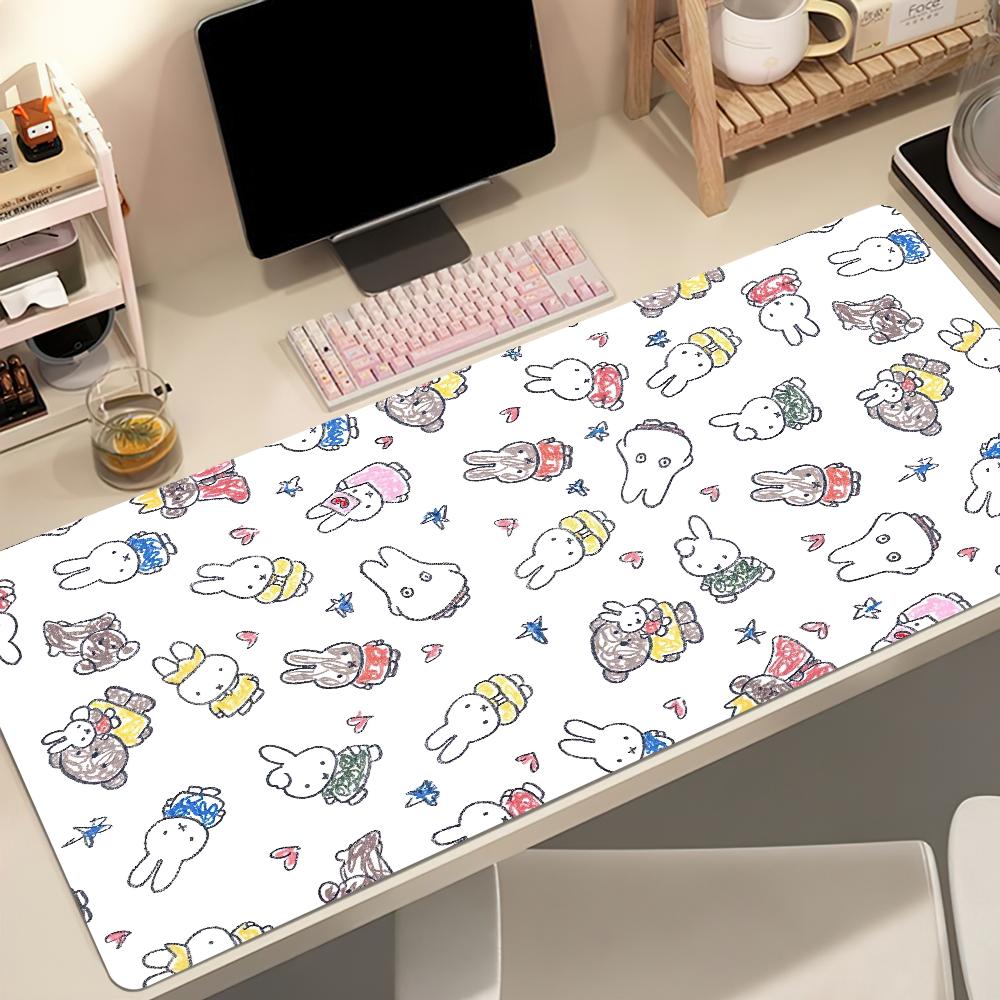 Cut MMiffy Kawaii Mouse Pad NonSlip Thickened Mousepad Student Gaming Cushion Large Writing Lockedge Office