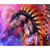 Diamond Painting Cross Stitch Feather Horse Needlework Diamond Embroidery Full Diamond Decorative
