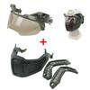 New Tactical FAST Helmet Half Face Mask With Flip Goggles Hunting Airsoft CS Game Paintball Mask Helmet Accessories Gear