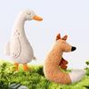 Плюшевая игрушка с кошачьей мятой, с шуршащей бумагой, дизайн: Лиса и Гусь. Мягкая, безопасная для кожи, интерактивная игрушка для кошек для снятия тревожности, для самостоятельной игры