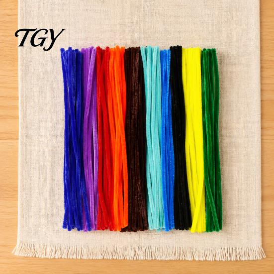 Синельные палочки для ершиков 100 шт. Поделки, Гибкие DIY Декоративные Плюшевые полоски Поделки Художественные проекты, Разноцветные Дети Взрослые Цветочные
