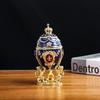 Сплав Эмаль Craft Корона Яйцо Украшение Пасхальное украшение Яйцо шкатулка для украшений гостиная украшение для дома Хранение ювелирных изделий серьги