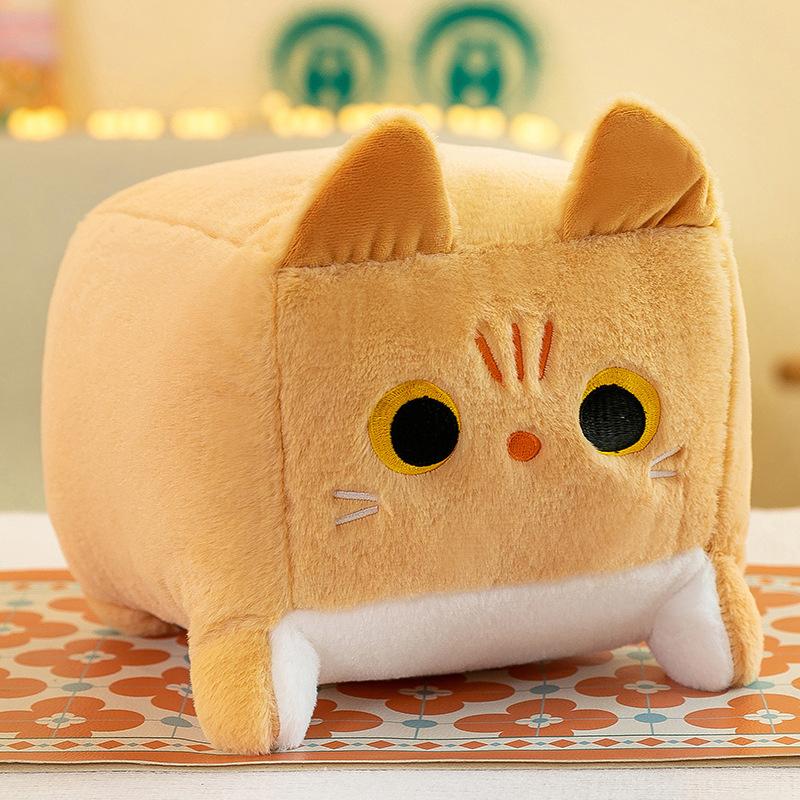 Квадратная подушка-кошка плюшевая игрушка котенок животное плюшевая пушистая подушка мягкая кукла мультяшная каваи черная кошка украшение подушка для отдыха ребенок