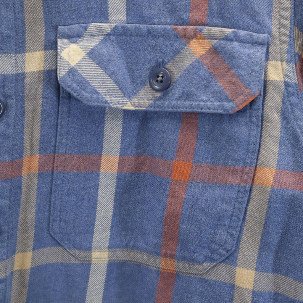 patagonia Check Pattern Long sleeve shirt XS Blue navy blue Outdoors Men's Used