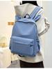Korean Style Student Backpack - Rabbit Ears, Double Shoulder, Large Capacity, Casual, Unisex, Solid Color