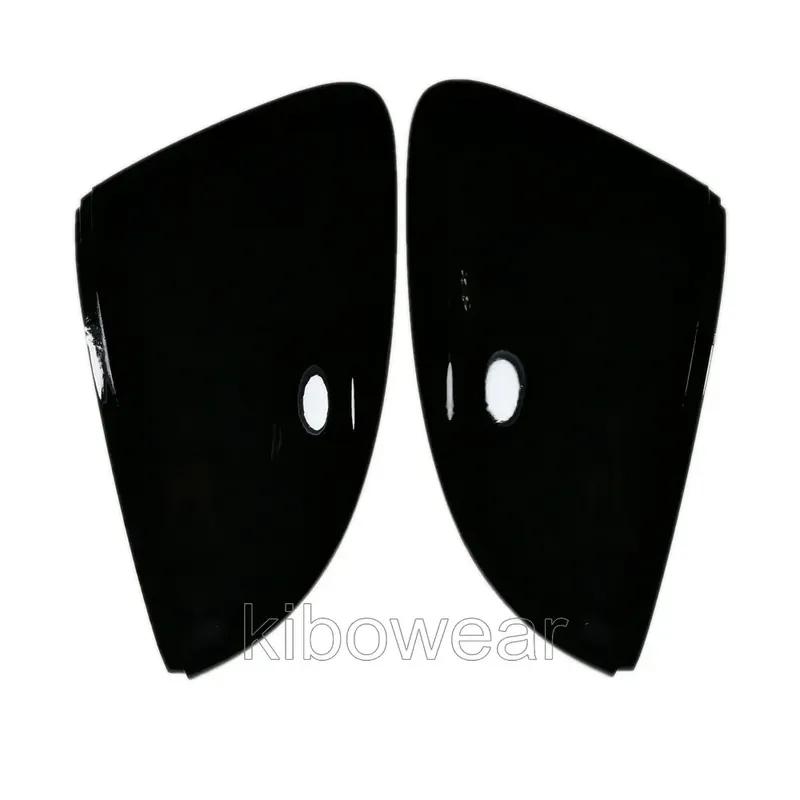 1pc Black Side Wing Mirror Caps Cover for VW Nivus T-cross T-roc Troc Replace for Skoda Octavia III 2014
