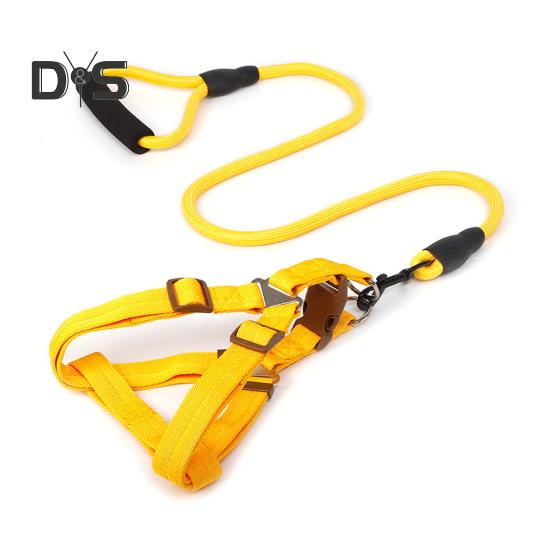 Шлейка для собак с поводком, жилет для дрессировки собак, поводок с мягкой ручкой, принадлежности для домашних животных для маленьких и средних собак и кошек