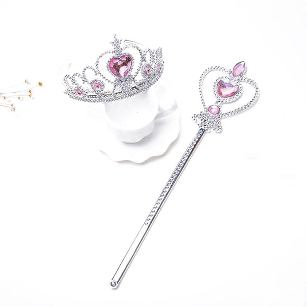 Heart-Shaped Tiara Crown Headband Headwear Kids Toy Hair Styling Accessories Fashion Accessories
