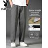 PLAYBOY Men's Casual Cotton Straight Leg Trousers
