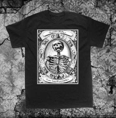 230 г/м² 100% хлопок Memento Mori Shirtalexander Mair Remember Death Skull Occult Gothic Skeleton Medieval Evil Wicca Witchcraft Voodoo Seal Sigil Coat