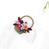 Trendy Colorful Flower Basket Enamel Brooches For Women Girls Luxury Temperament  Badges Clothing Accessories Gifts