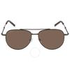 Salvatore Ferragamo Brown Pilot Unisex Sunglasses Sf226s 021 58