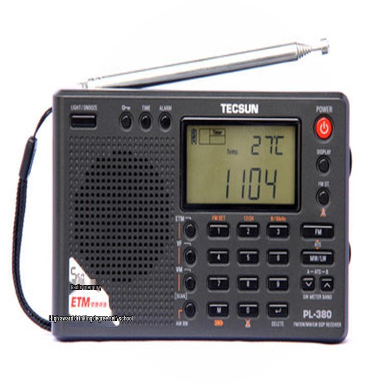 Tecsun PL-380 Цифровое стерео всеволновое FM портативное радио