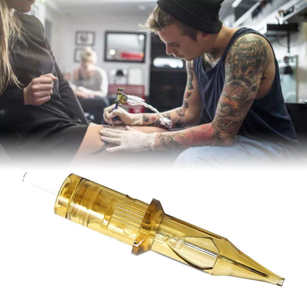 20 шт. Картриджные иглы для татуировки из нержавеющей стали Равномерный выход Быстрая окраска Золотые картриджные иглы для татуировки